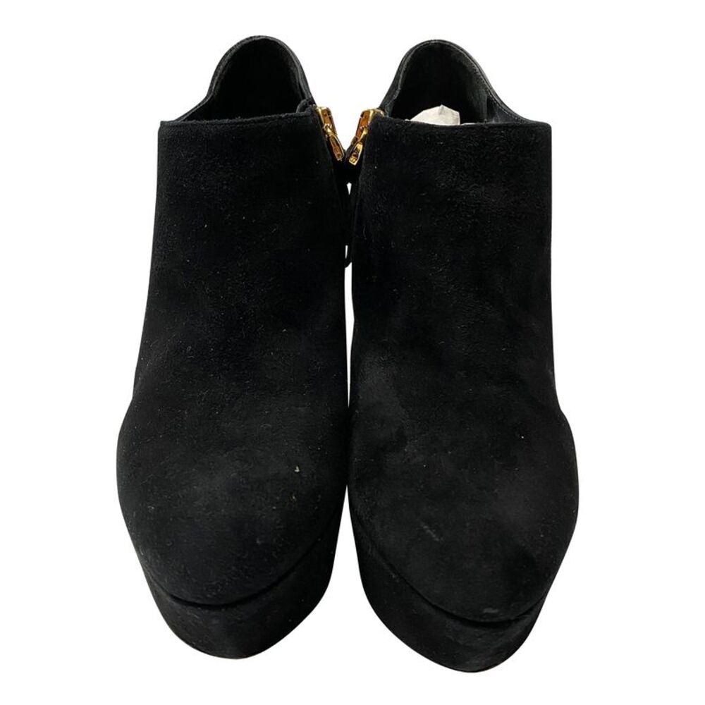 Sergio Rossi Embellished Ankle Bootie in Black Suede - Picture 2 of 10